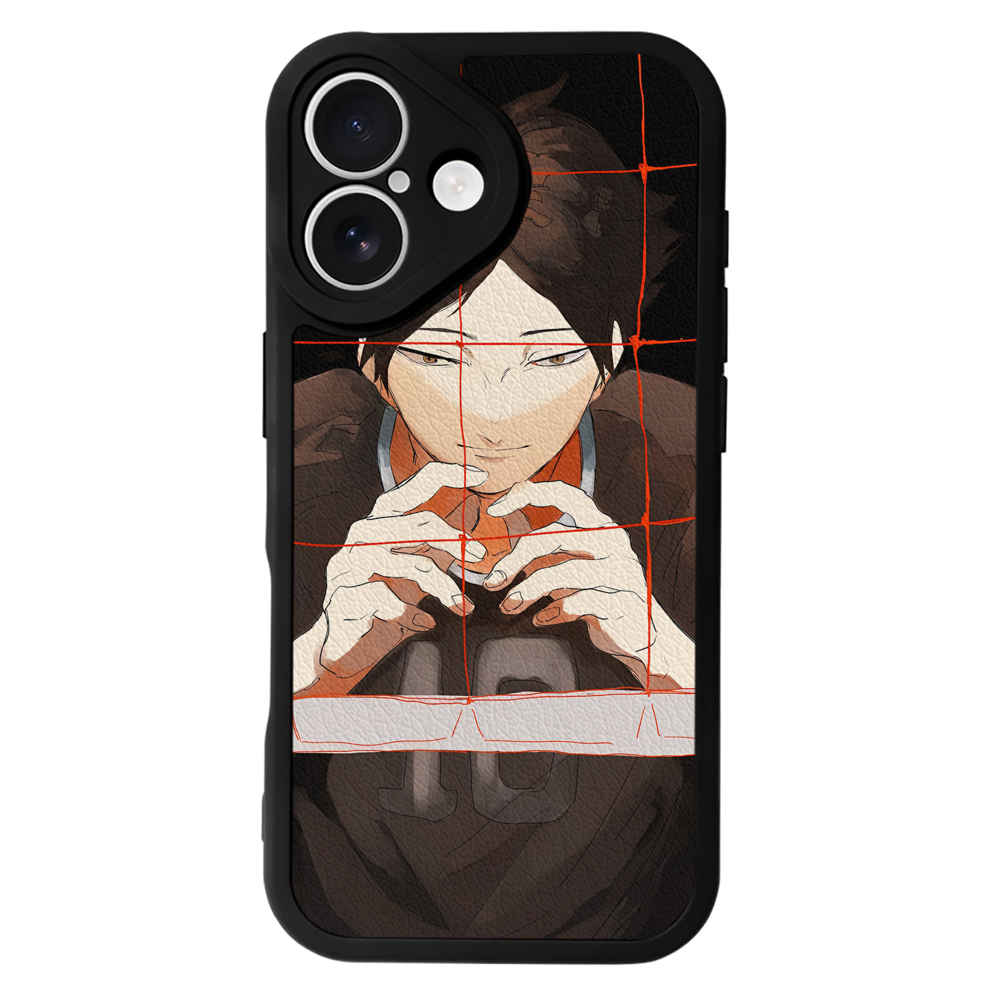 （画像用） ハイキュー!! Haikyu!! 【iPhone 16シリーズ対応】シリコンスマホケース（レザー調） 材質：シリコン